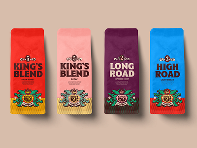 King's Road Coffee Mockups austin coffee design kings los angeles mockup packaging road texas