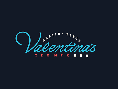Valentinas BBQ austin austin texas bbq lettering logo logodesign unsolicited redesign wordmark