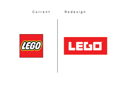 lego logo redesign branding clean design flat graphic design icon illustrator logo minimal typography