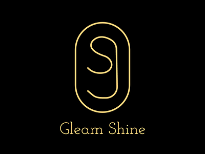 Gleam Shine logo branding clean design flat graphic design illustration illustrator logo minimal typography