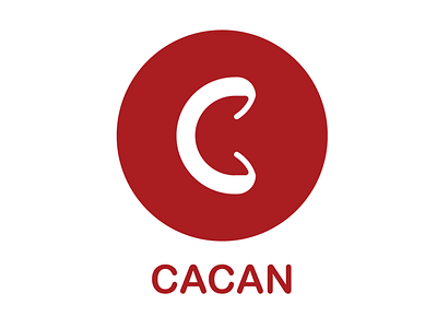 Cacan app branding design flat logo minimal typography vector