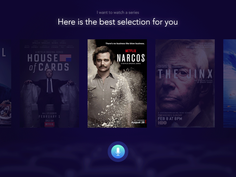 What we expected on a voice control app ! app control design interface netflix siri smart tv tv voice