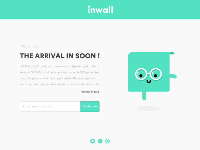 Inwall is arriving! animation gif interface inwall jump landing page soon sprint