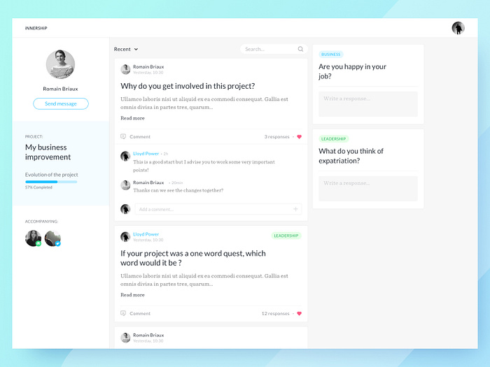 Timeline interface by Valentin Salmon on Dribbble