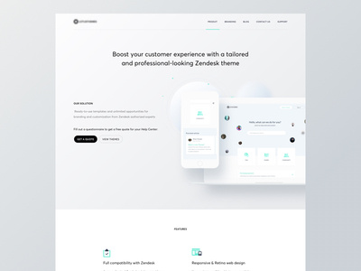 HomePage - Zendesk theme website