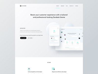 HomePage - Zendesk theme website