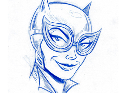Catwoman batman catwoman pencil sketch