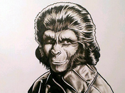 Dr. Zira drawing illustration movies planet of the apes zira