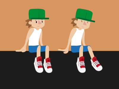 Little boy character design illustration illustrator motion