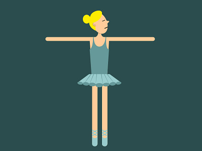 Ballet dancer ballet character dencer design illustration illustrator motion
