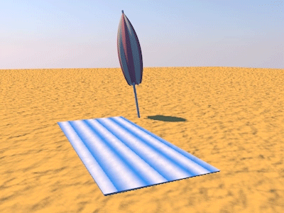 Umbrella animation c4d greyscalegorilla motion design parasol umbrella