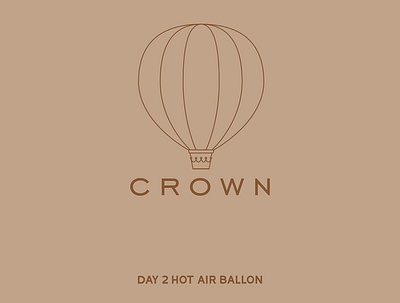 Daily logo challenge 2/50 - hot air ballon dailylogochallenge dailylogochallengeday2 design hotairballoon linework logo vector