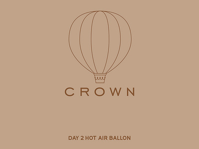 Daily logo challenge 2/50 - hot air ballon