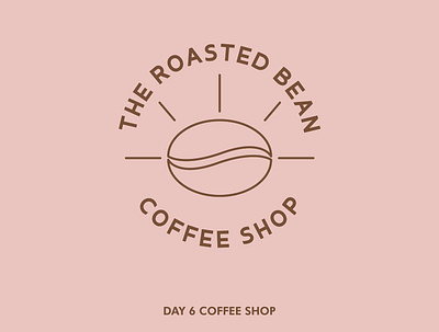 Daily logo challenge 6/50 - coffee shop adobe illustrator branding coffee bean coffeeshop dailylogochallenge dailylogochallengeday6 designdaily logo
