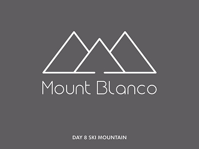 Daily logo challenge 8/50 - ski mountain adobe illustrator branding dailylogo8 dailylogochallangeday8 dailylogochallenge graphic design logo mountainlogo vector