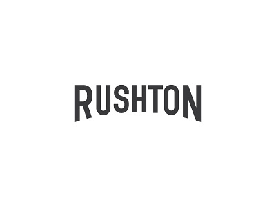 Rushton logo logotype typography wordmark