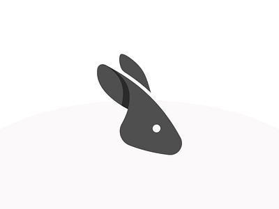 Down the Rabbit Hole brand branding bunny icon identity logo mark rabbit