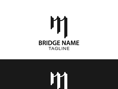 Modern bridge M lettering minimal logo design best logo bridge logo design bridge logo design inspiration letter logo letter m bridge logo design logo design logo designer virtunex