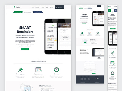 Product Screen + Res benefit demo flat medical offer product ui ux