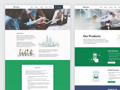 About Us + Our Products blog design graphic responsive sketch social ui ux