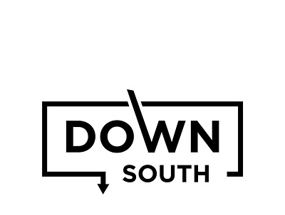 DOWN SOUTH logo. design graphic design illustration logo