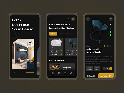 Furniture Shop Mobile App | Interior App app branding clean concept creative ecommerce furniture furniture app furniture shop hotel interior interior app ios app design minimal mobile app modern shop typhography ui ui design