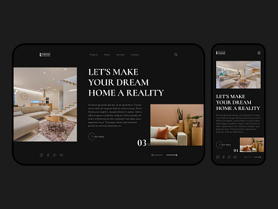 Home Interior Responsive Website Design |