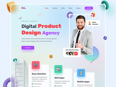 Digital Marketing Agency Landing Page Design agency agency website business clean concept creative digital agency digital marketing home page landing page landing page website marketing typhography ui ui design ui ux web webdesign website website design