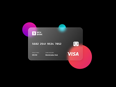 Glassmorphism Credit Card | UI Trend