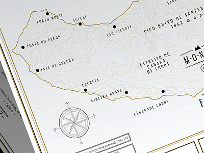 Map gold graphic holiday illustration map sea typography vector