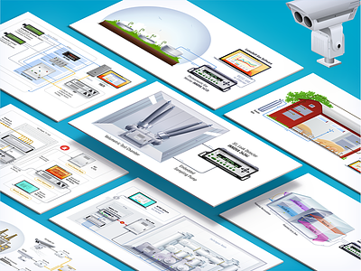 Schemes clean corporate graphic industrial infographic scheme vector