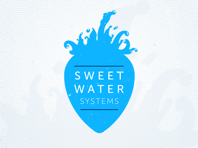Sweet Water Systems logo v.1 logo water sweet water blue