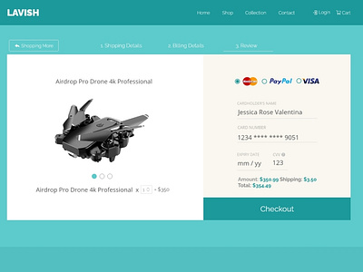 Daily UI - Credit Card checkout Page Design