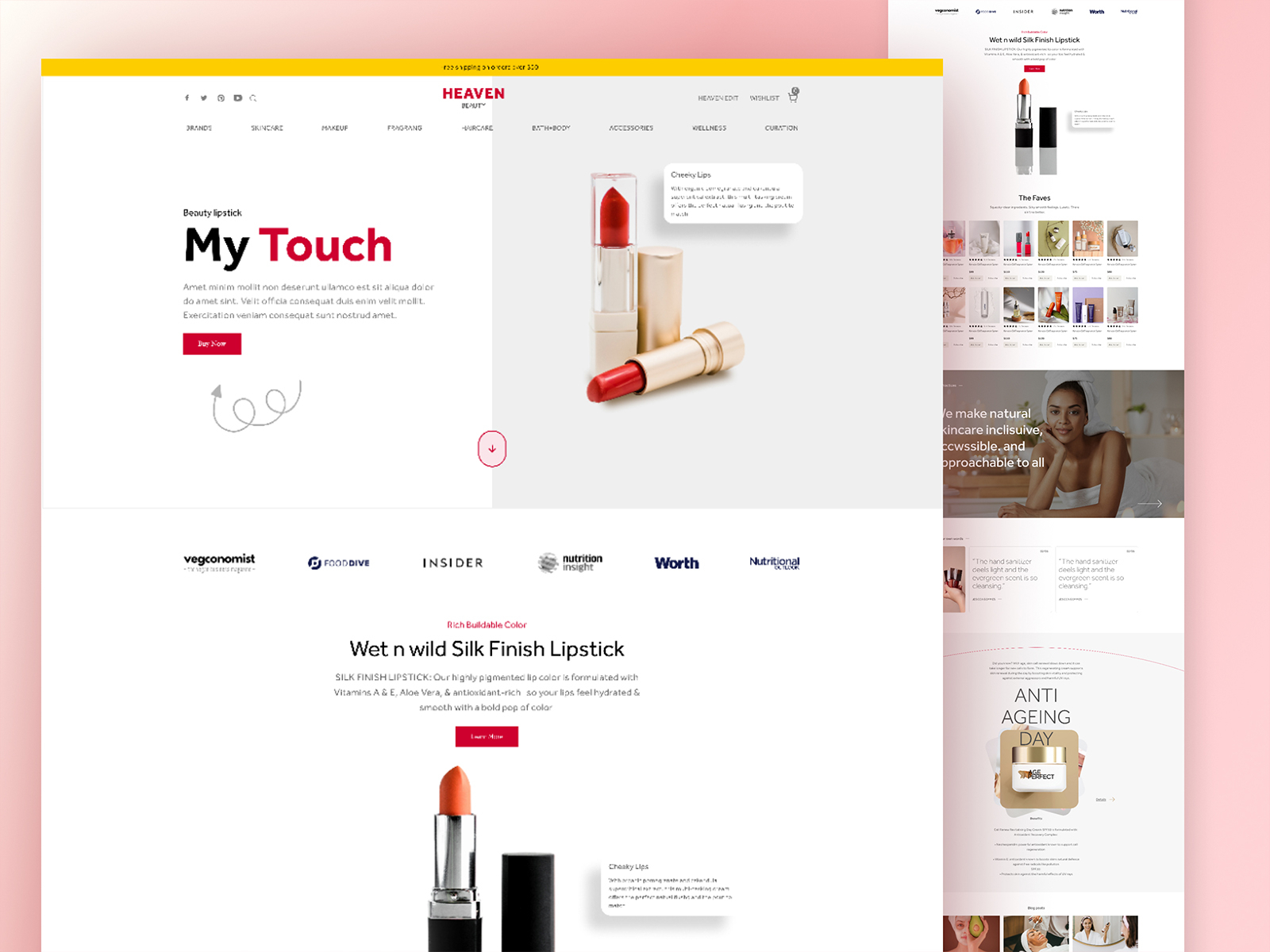 Beauty Header landingpage design figma v2 by Shajib Hassan on Dribbble