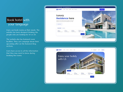 Hotel booking website design UIUX