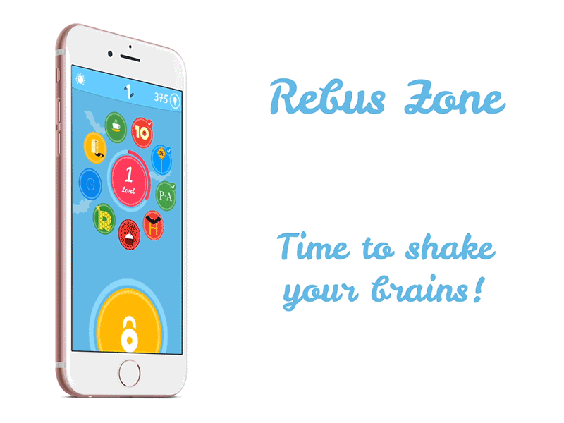 Rebus Zone animations app store english free game ios rebus riddle vocabulary word puzzle zone