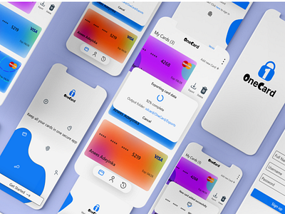 OneCard UI/UX design animation app design appdesign case study design graphic design illustration logo mobile app mockup design prototype ui ui ux uidesign user experience design user interface design ux ux design web web design