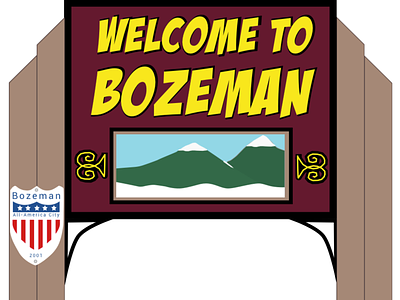 Bozeman (Southpark style) Signs animate bozeman cartoon signs southpark