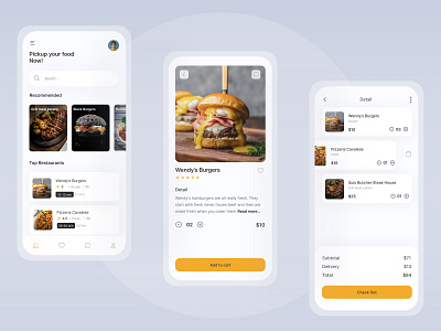 Food App app design food mobile