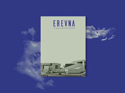 Erevna Cover Design art direction blue book clean cover design editorial design graphic design magazine magazine cover minimal photo cover