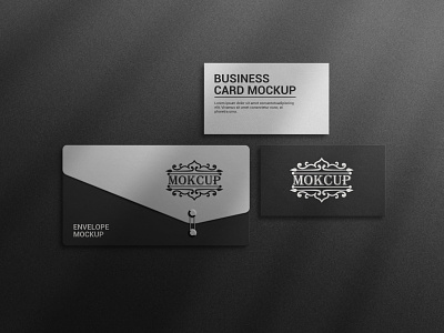 Envelope and business cards brand presentation branding business card envelope logo minimalist mockup special stationery