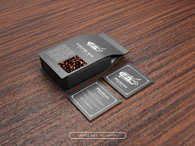 Coffee Branding Mockup 3D rendering