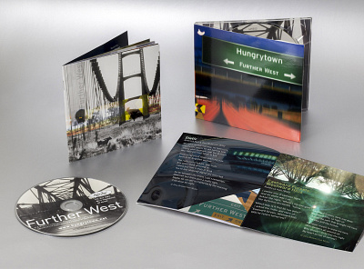 Hungrytown Further West CD Package album artwork cd packaging graphic design