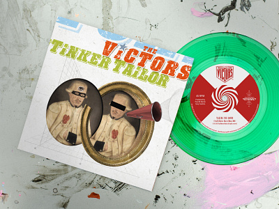 The Victors Tinker Tailor 45 Sleeve album artwork graphic design print design record cover