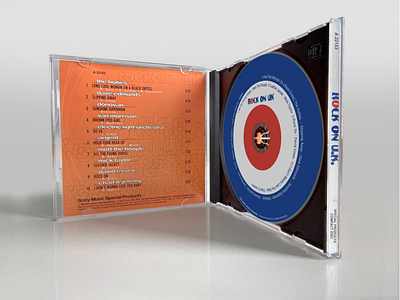Rock On UK CD Compilation (Sony) album artwork cd packaging graphic design print design