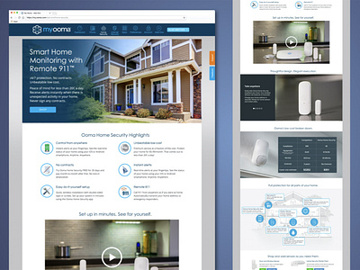 Ooma Home Security Website