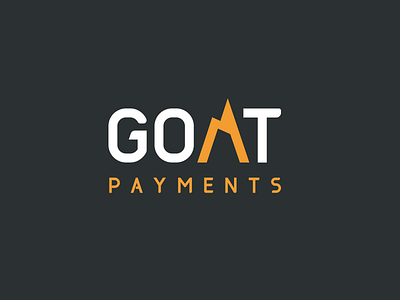 goat payments goat lettermark logo merchant mountain payments simple wordmark