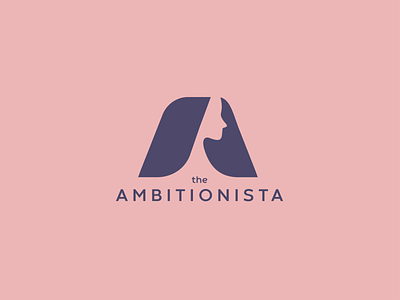 the Ambitionista business face fashion initial letter a lettermark lifestyle lifestyle brand modern profile website woman logo women