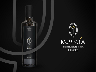 Olio Ruskia Donna Felicia 2020 2020 award bio design italia label oil olio olive olive oil ruskia