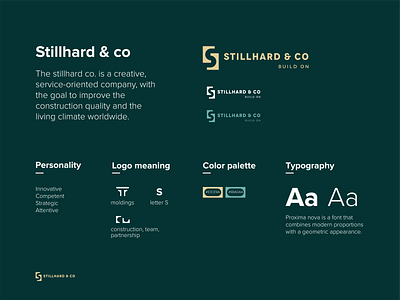 stillhard & co buildings construction design designer double meaning expert facade historical interior logo molding negative space plastery quality simple swiss teacher